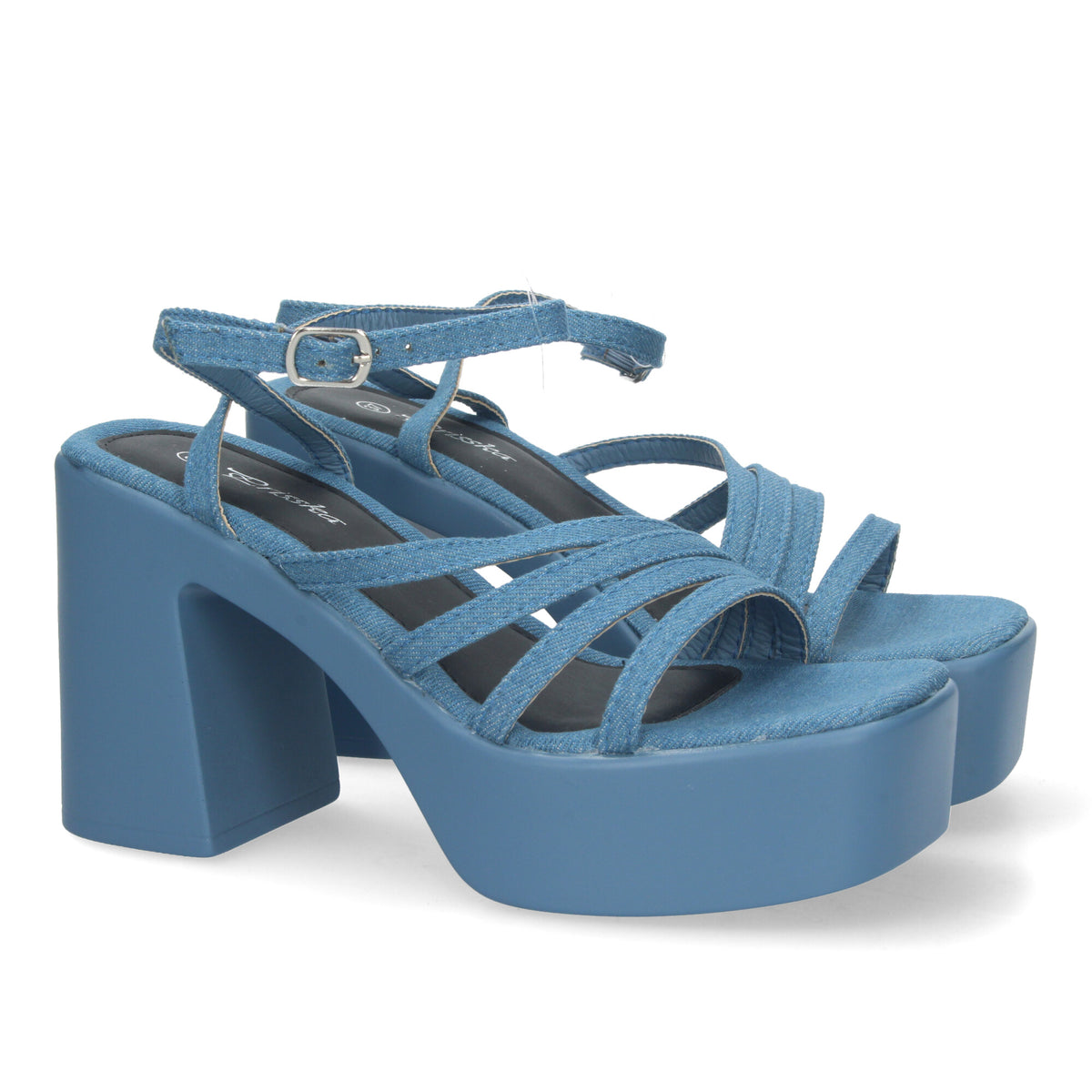 Sandalias Azules Tacón Mujer Medea 001