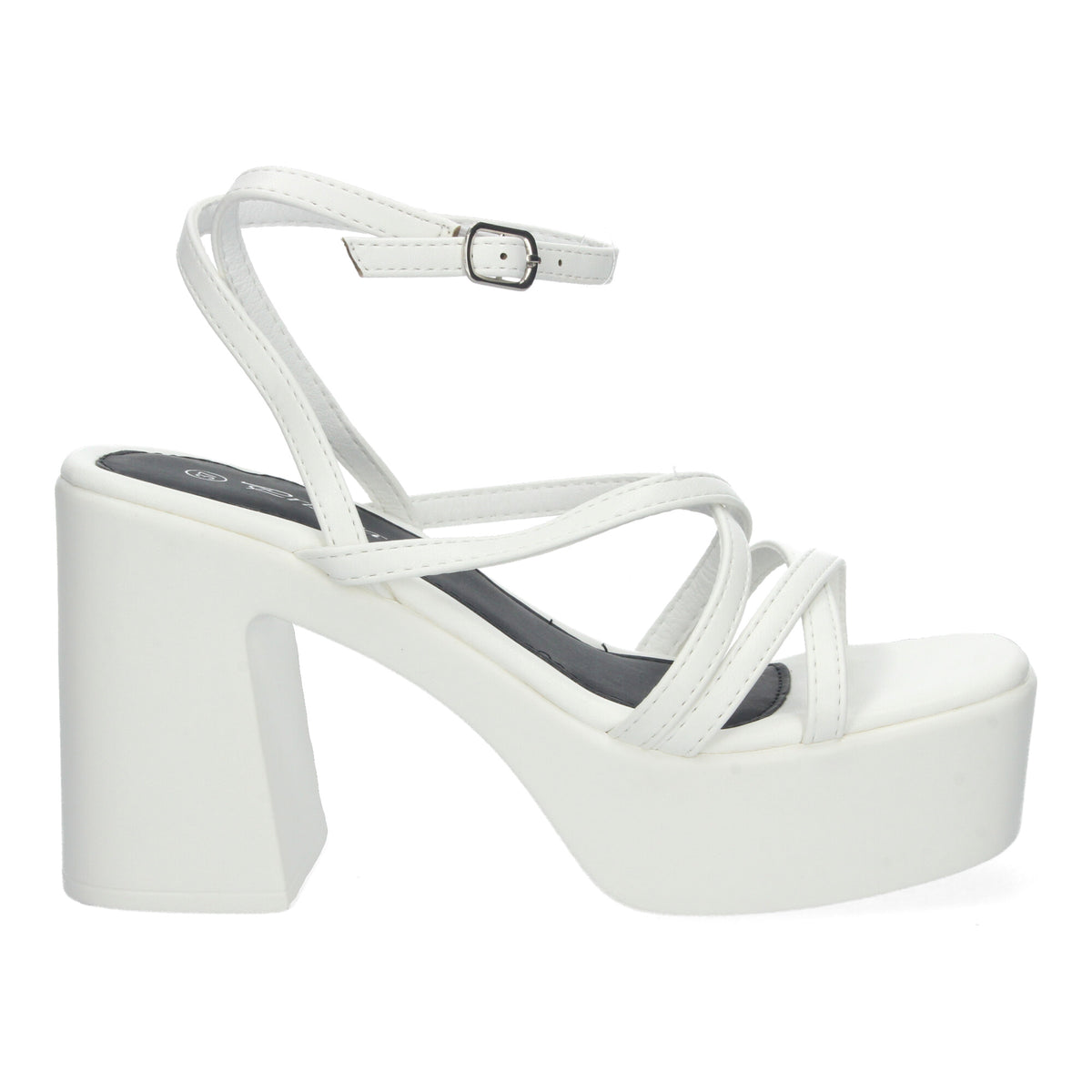 Sandalias Blancas Tacón Mujer Dafne 001