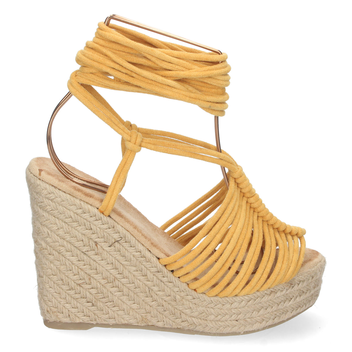 Sandalias Amarillas Cuña Mujer Constantina 001