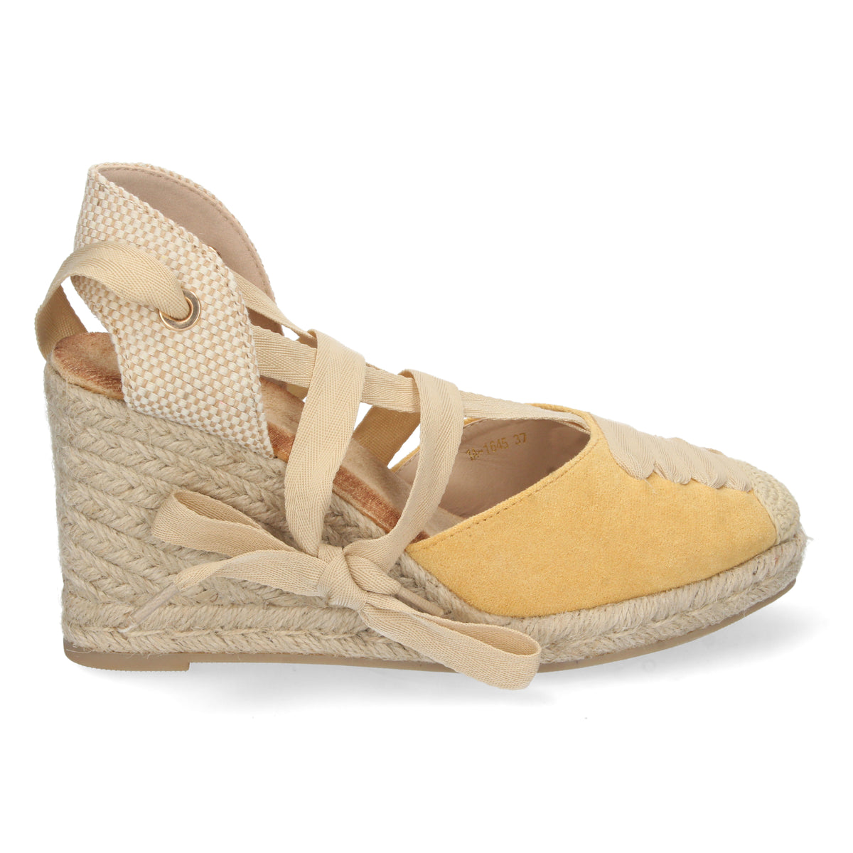 Sandalias Amarillas Cuña Mujer Europa 001