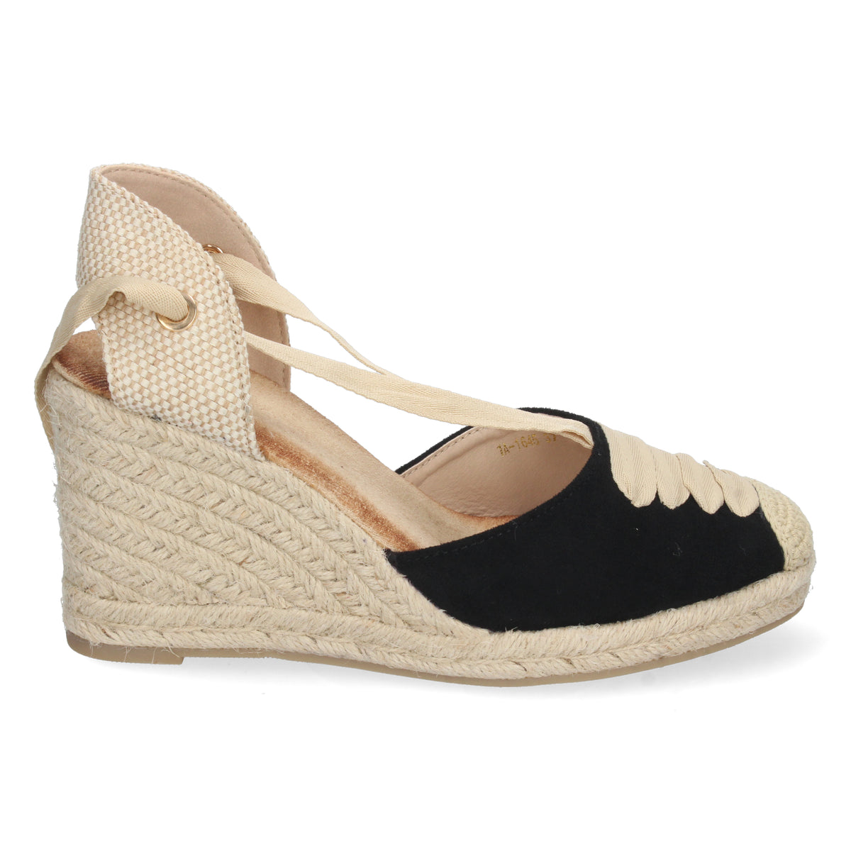 Sandalias Negras Cuña Mujer Europa 001