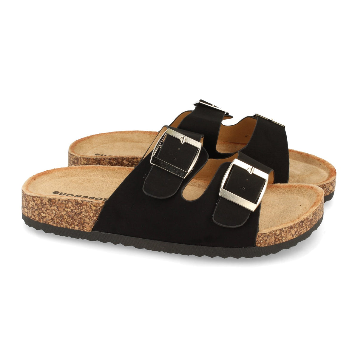Sandalias Negras Planas Mujer Popea 001