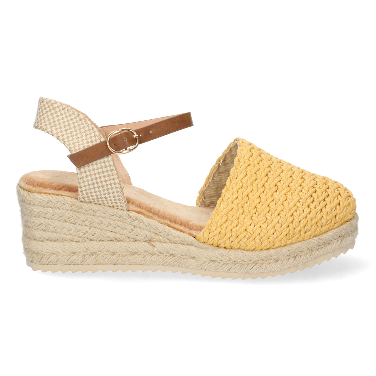 Sandalias Amarillas Cuña Mujer Atenea 001