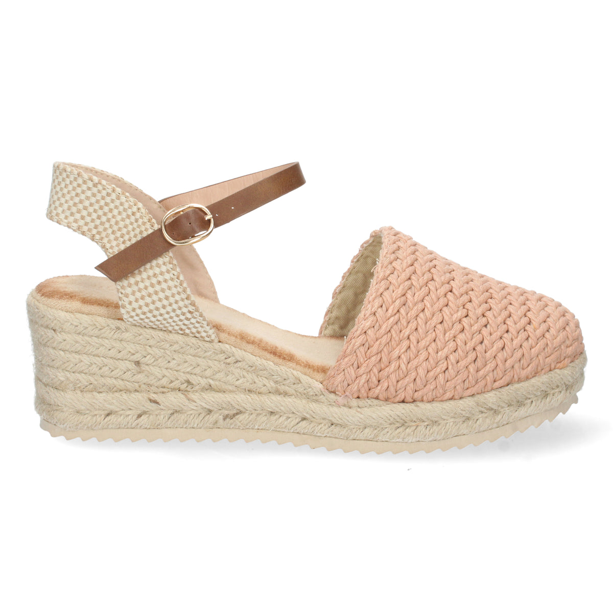 Sandalias Rosas Cuña Mujer Atenea 001