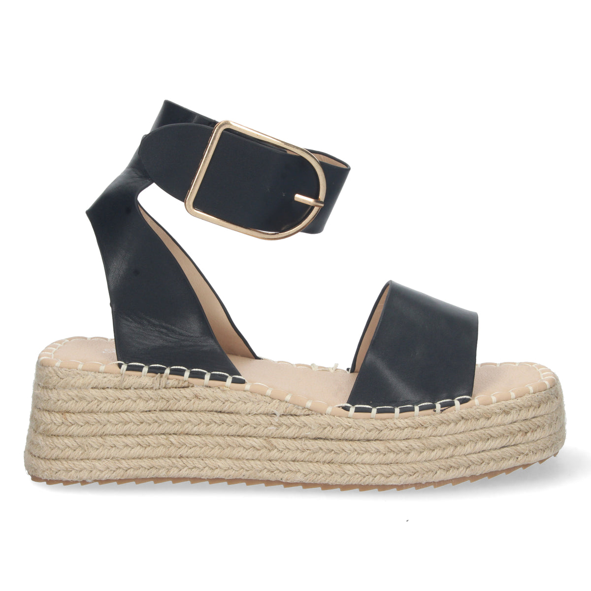 Sandalias Negras Plataforma Mujer Xena 001