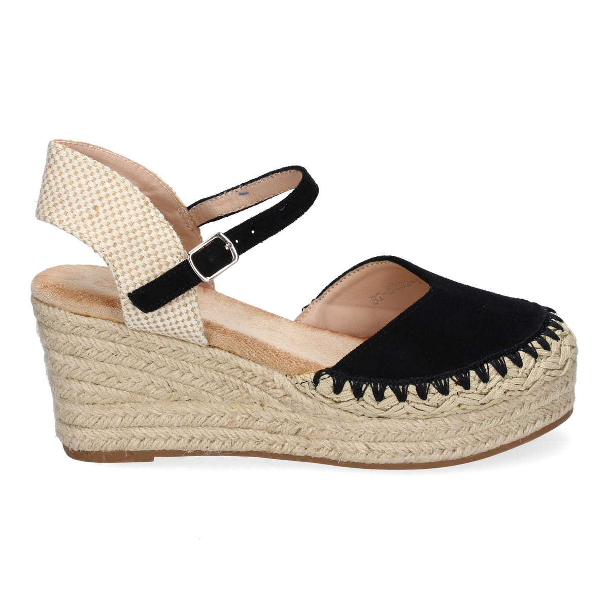 Sandalias Negras Cuña Mujer Diana 001