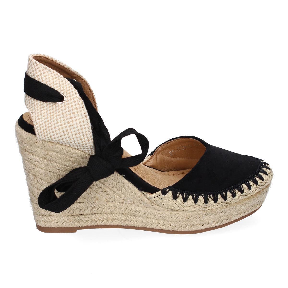 Sandalias Negras Cuña Mujer Cornelia 002
