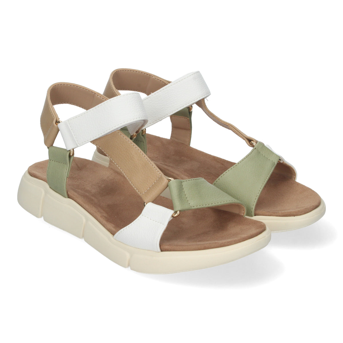Sandalias Beige Planas Mujer Julia 002