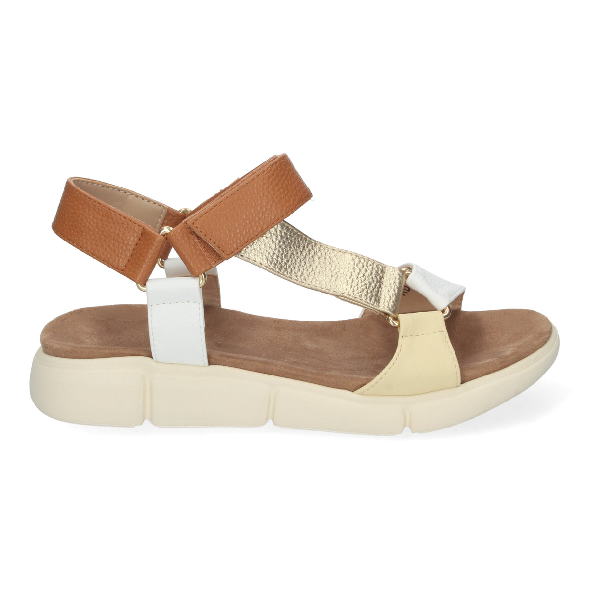 Sandalias Doradas Planas Mujer Julia 002