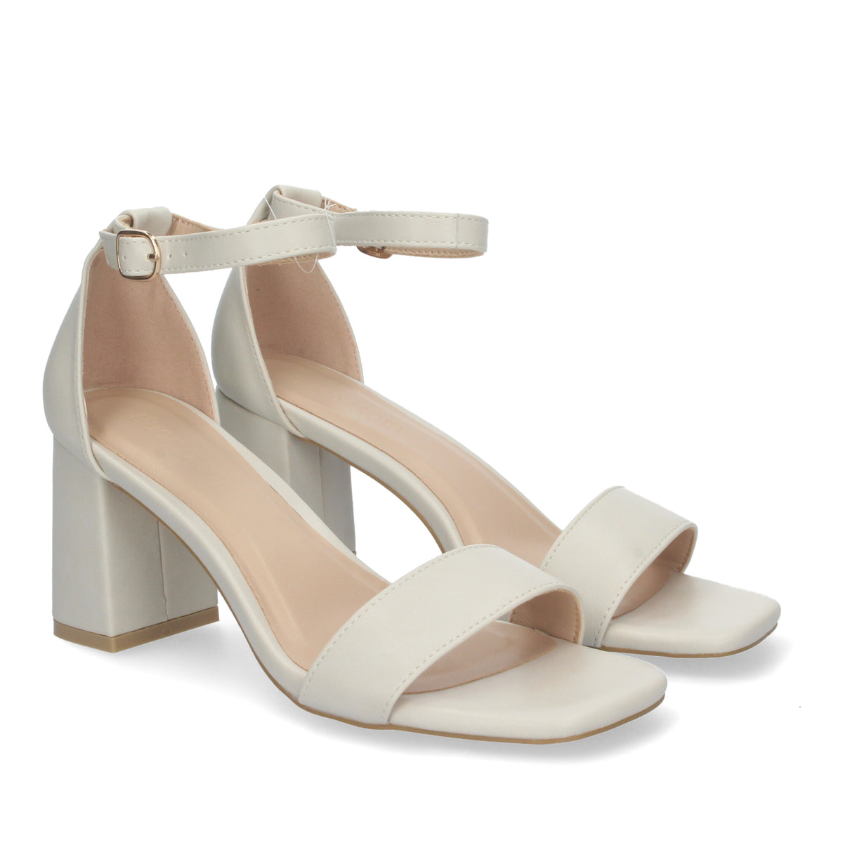 Sandalias Blancas Tacón Mujer Cecilia 004