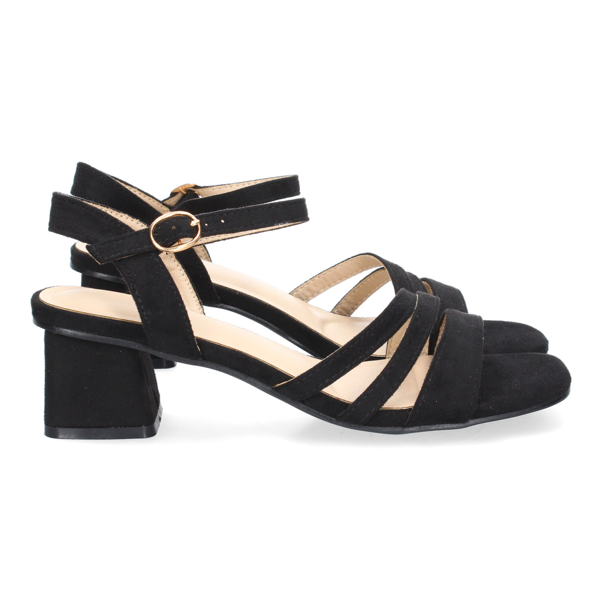 Sandalias Negras Tacón Mujer Iris 003
