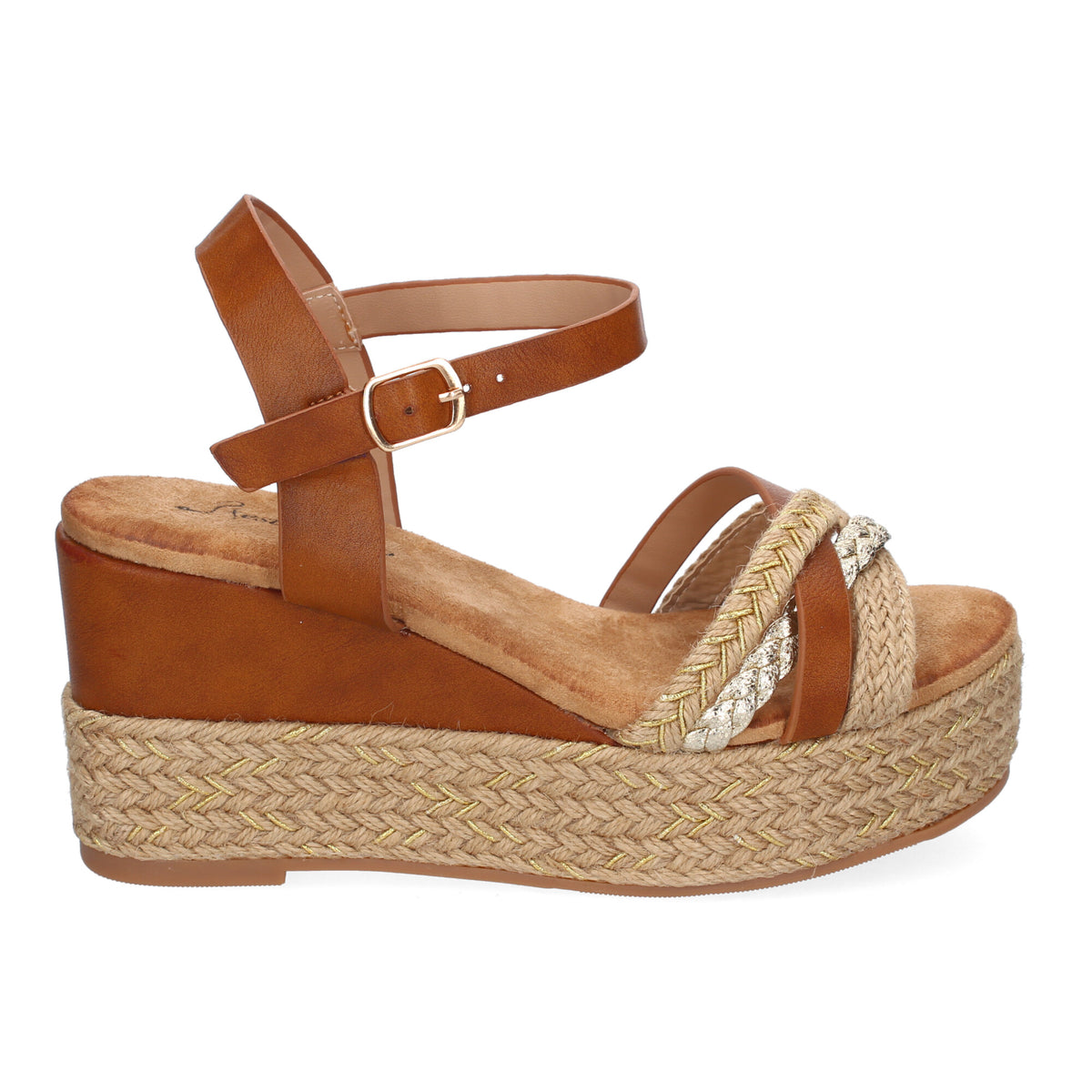 Sandalias Marrones Cuña Mujer Serezade 002