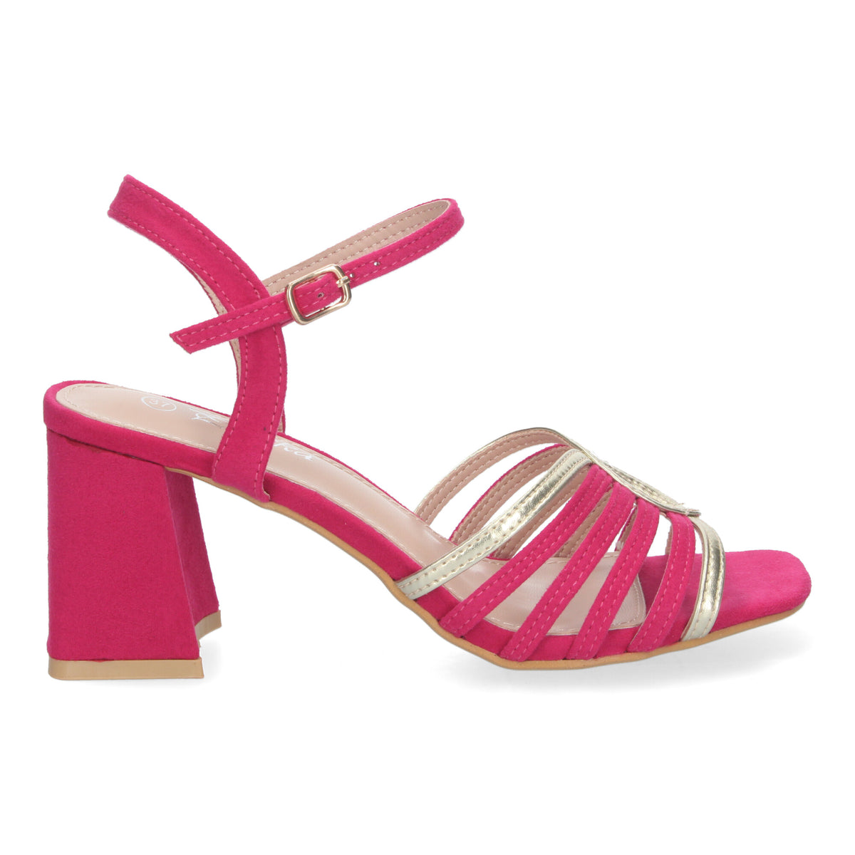 Sandalias Rosas Tacón Mujer Iris 002