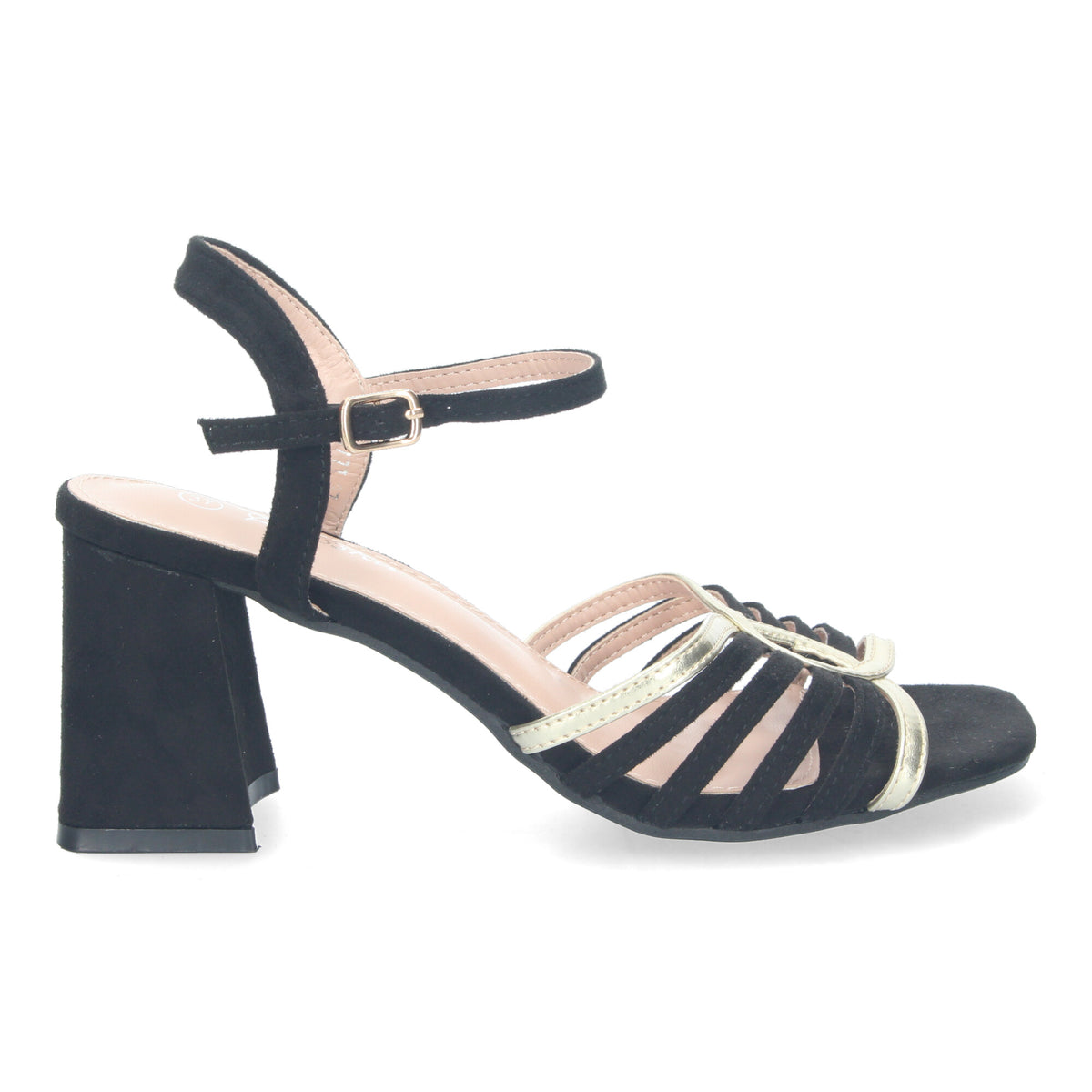 Sandalias Negras Tacón Mujer Iris 002