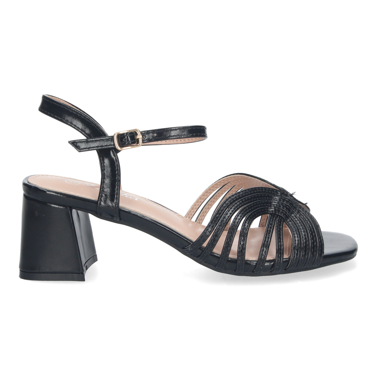 Sandalias Negras Tacón Mujer Aletheia 002