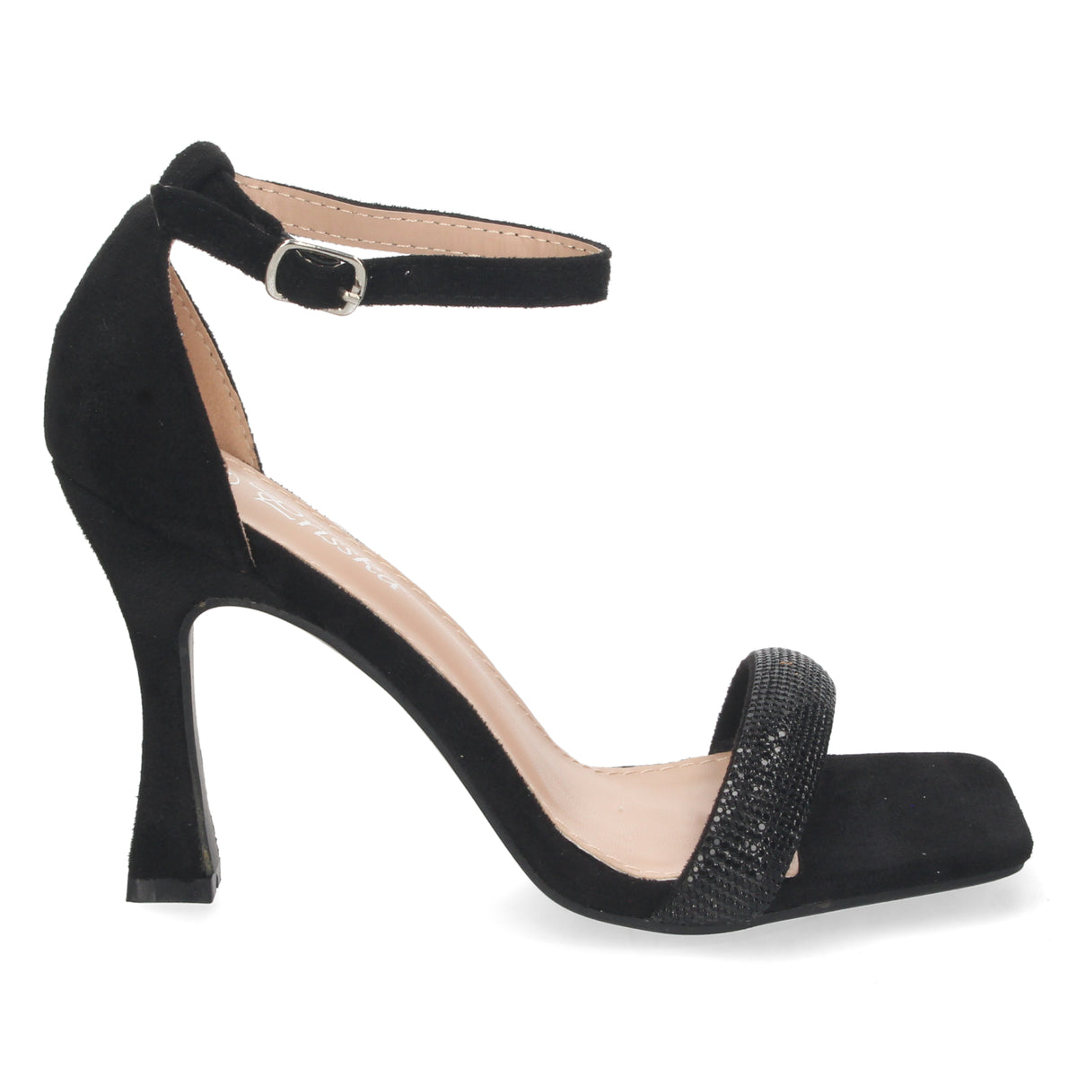 Sandalias Negras Tacón Mujer Aurelia 001