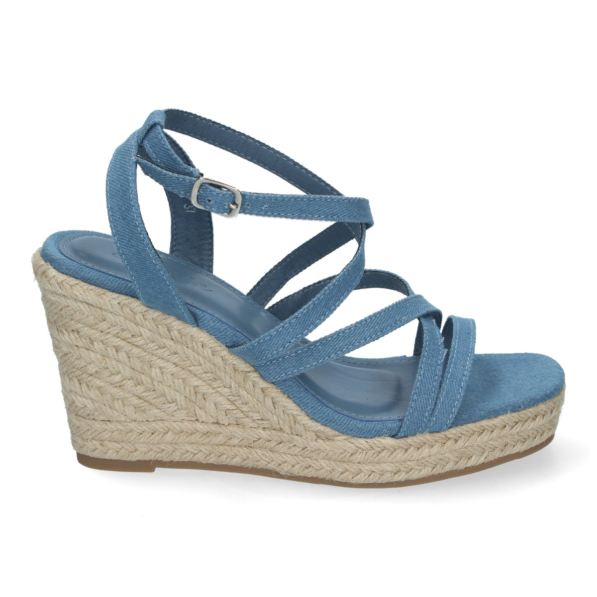 Sandalias Azules Cuña Mujer Livia 002