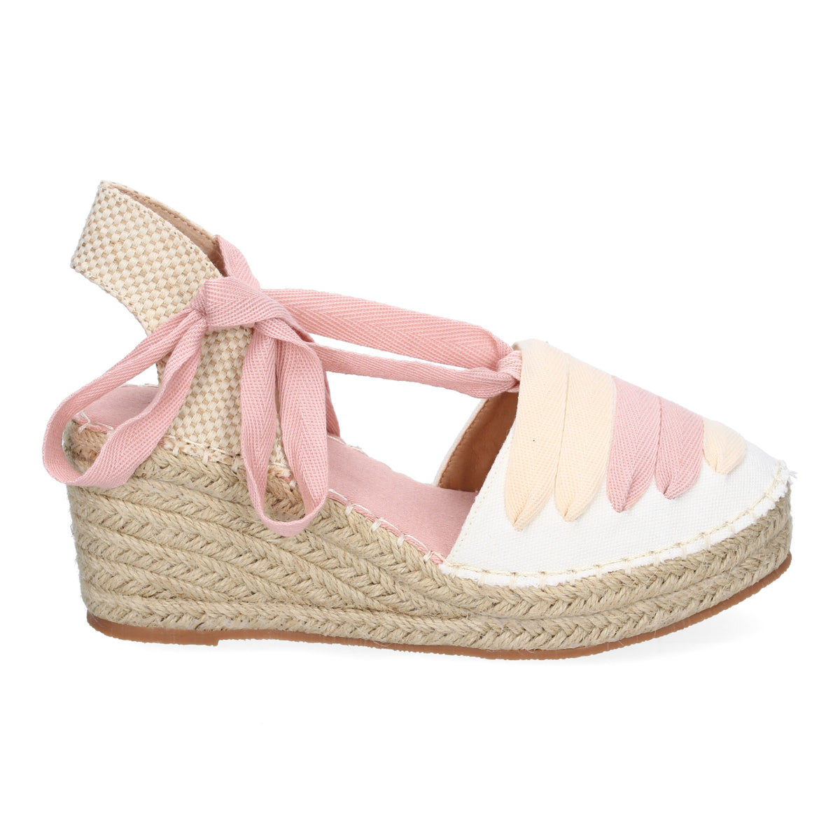 Sandalias Rosas Cuña Mujer Europa 005