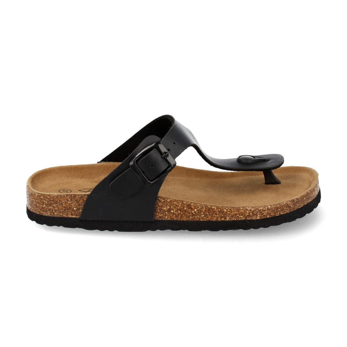 Sandalias Negras Planas Mujer Tais 001