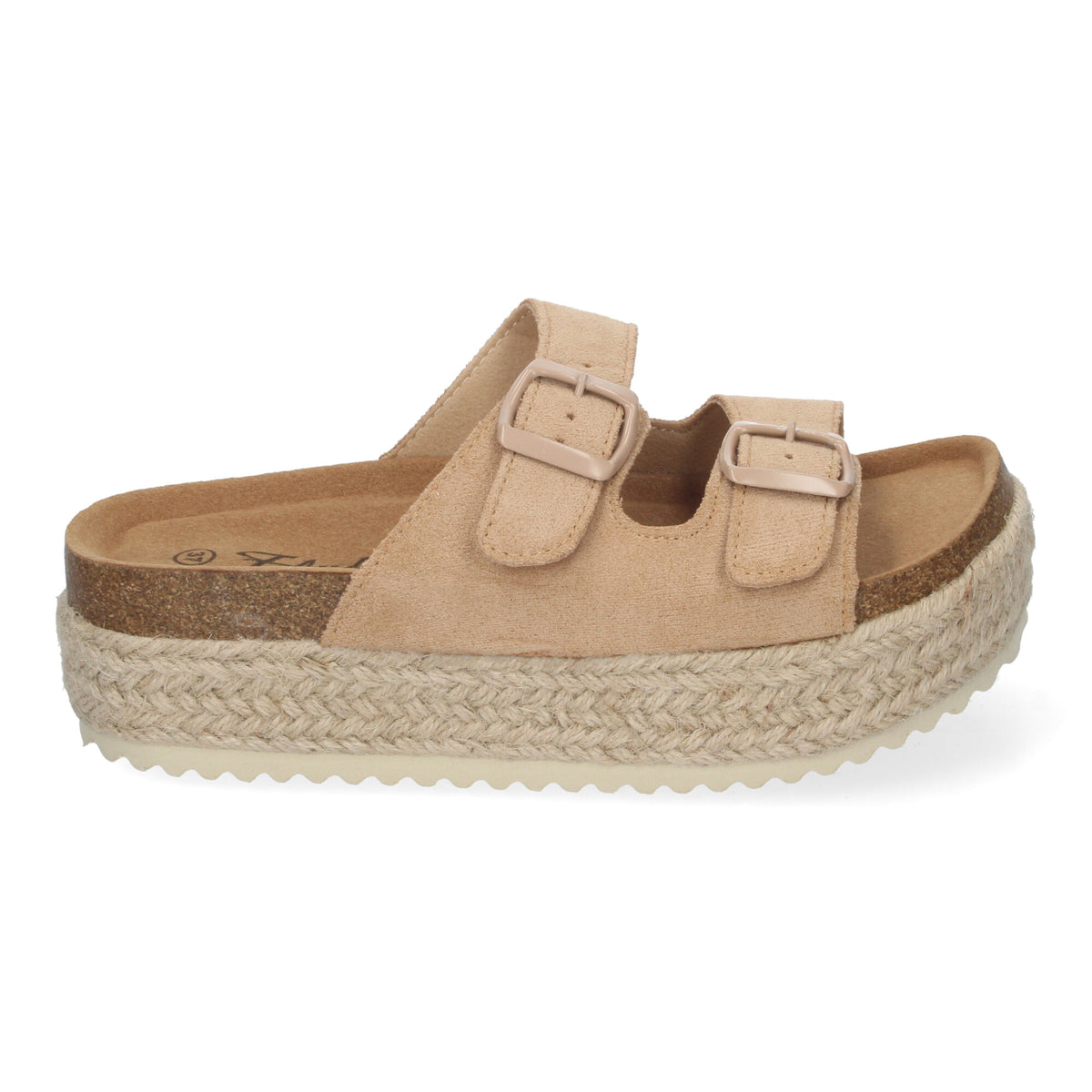 Sandalias Marrones Kaki Plataforma Mujer Megara 003