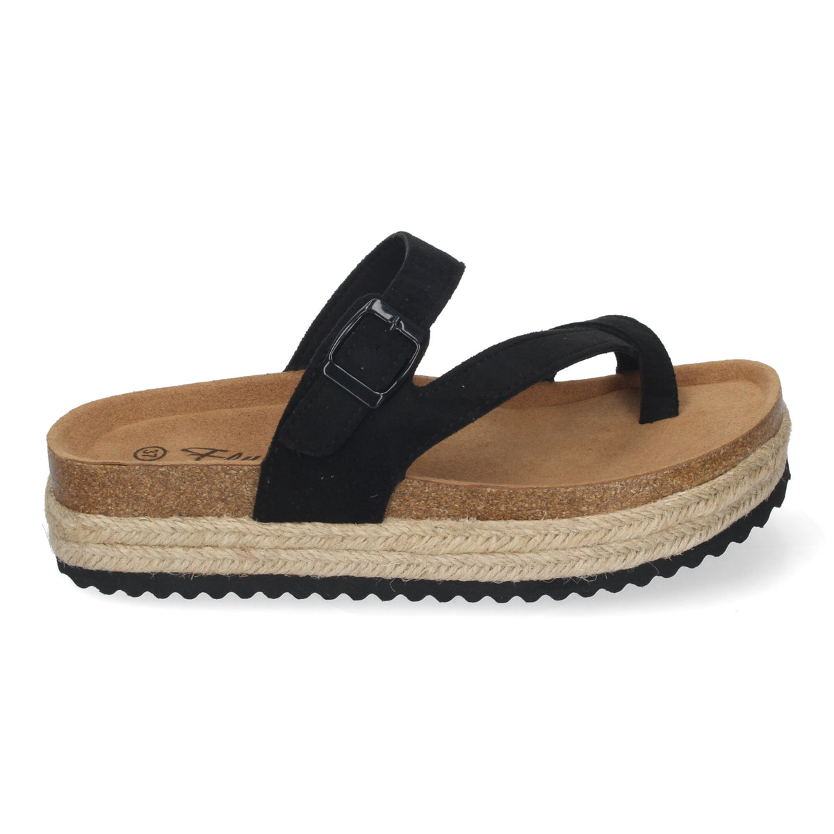 Sandalias Negras Plataforma Mujer Pandora 001