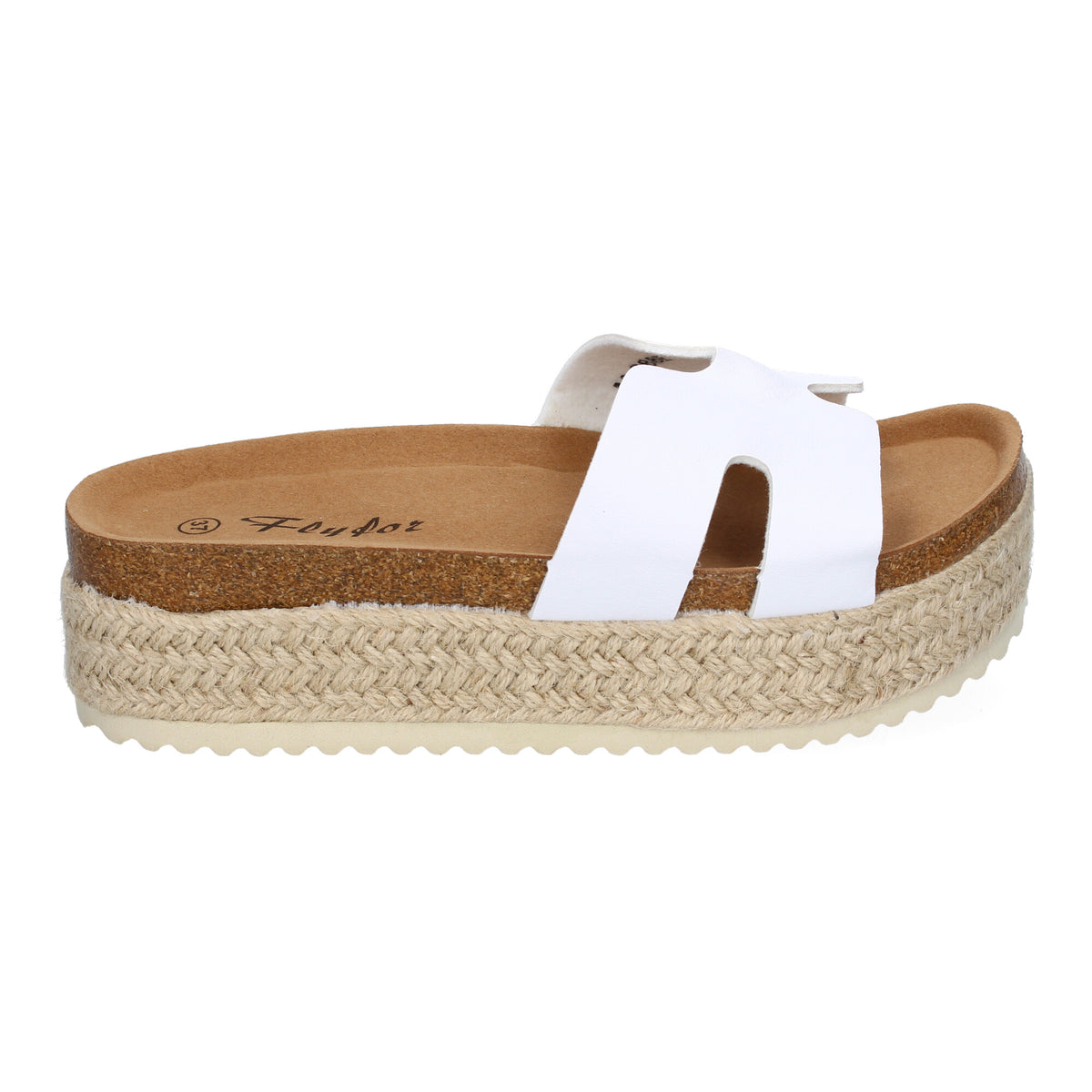 Sandalias Blancas Plataforma Mujer Megara 002