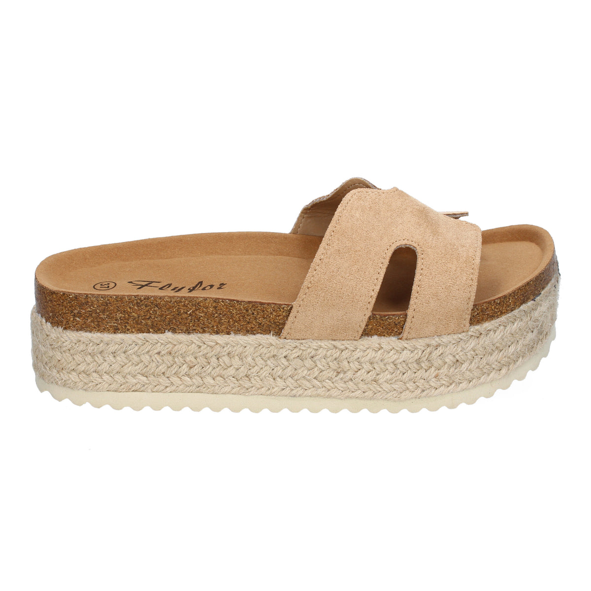 Sandalias Marrones Kaki Plataforma Mujer Megara 002