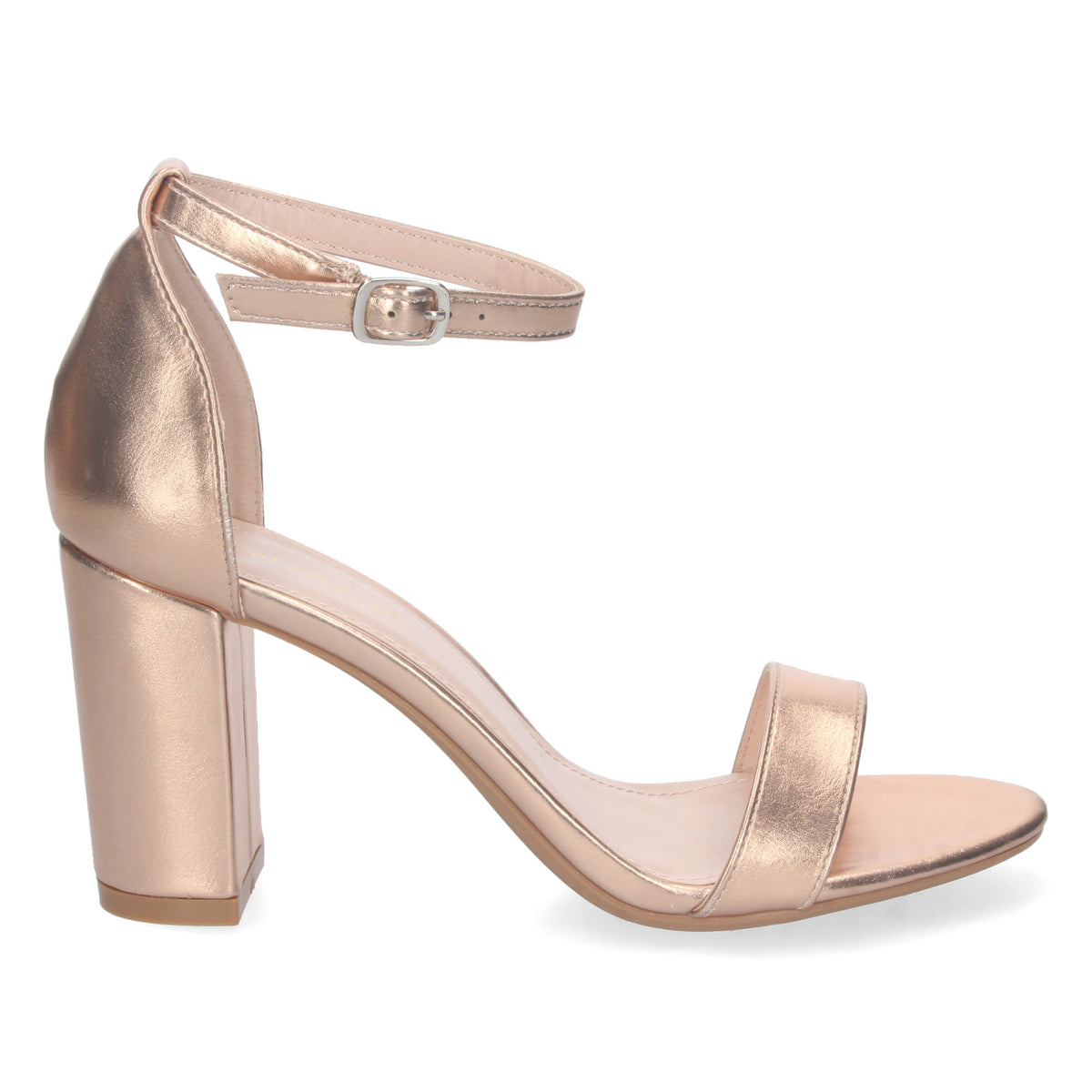 Sandalias Doradas Champan Tacón Mujer Cleopatra 002