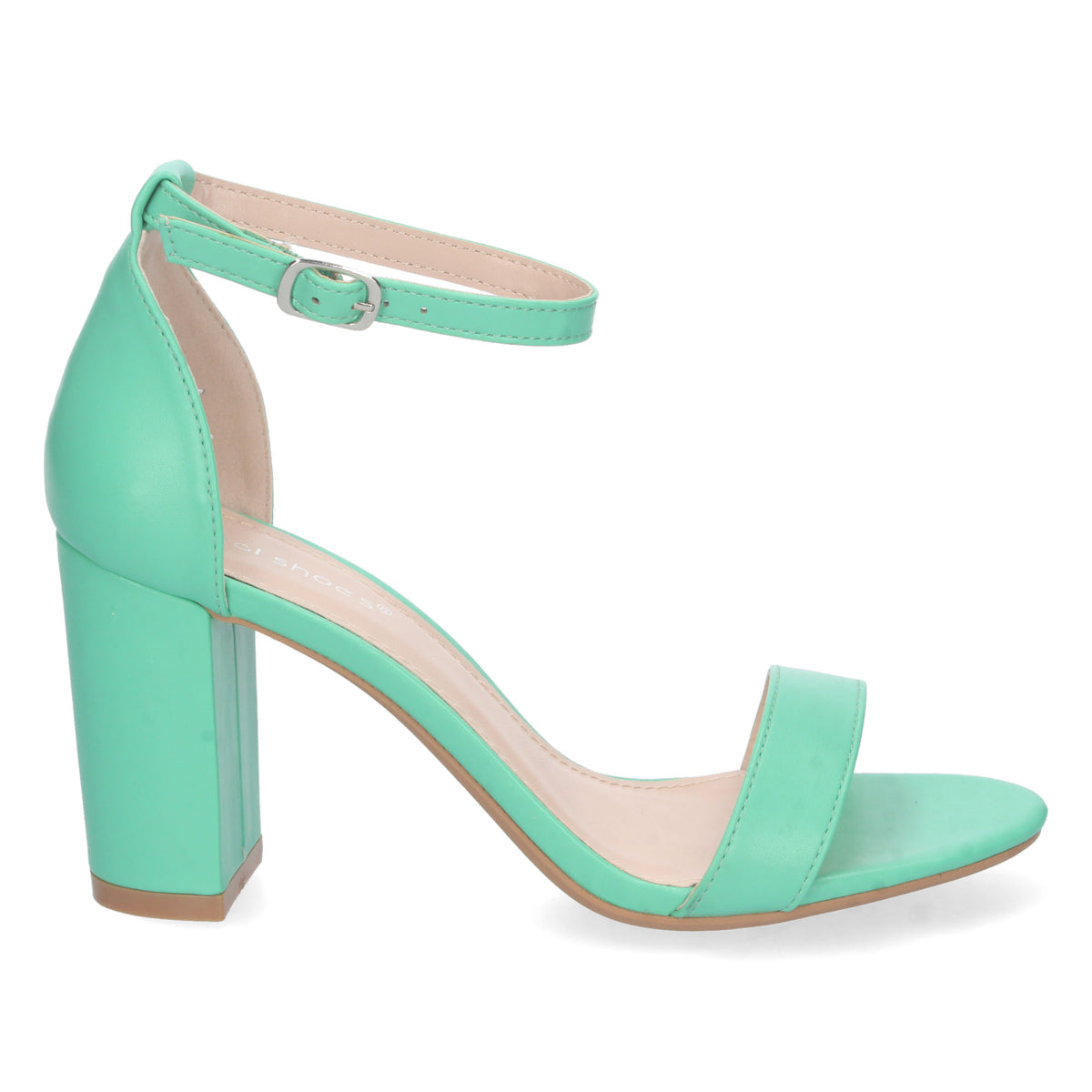 Sandalias Verdes Menta Tacón Mujer Cleopatra 002
