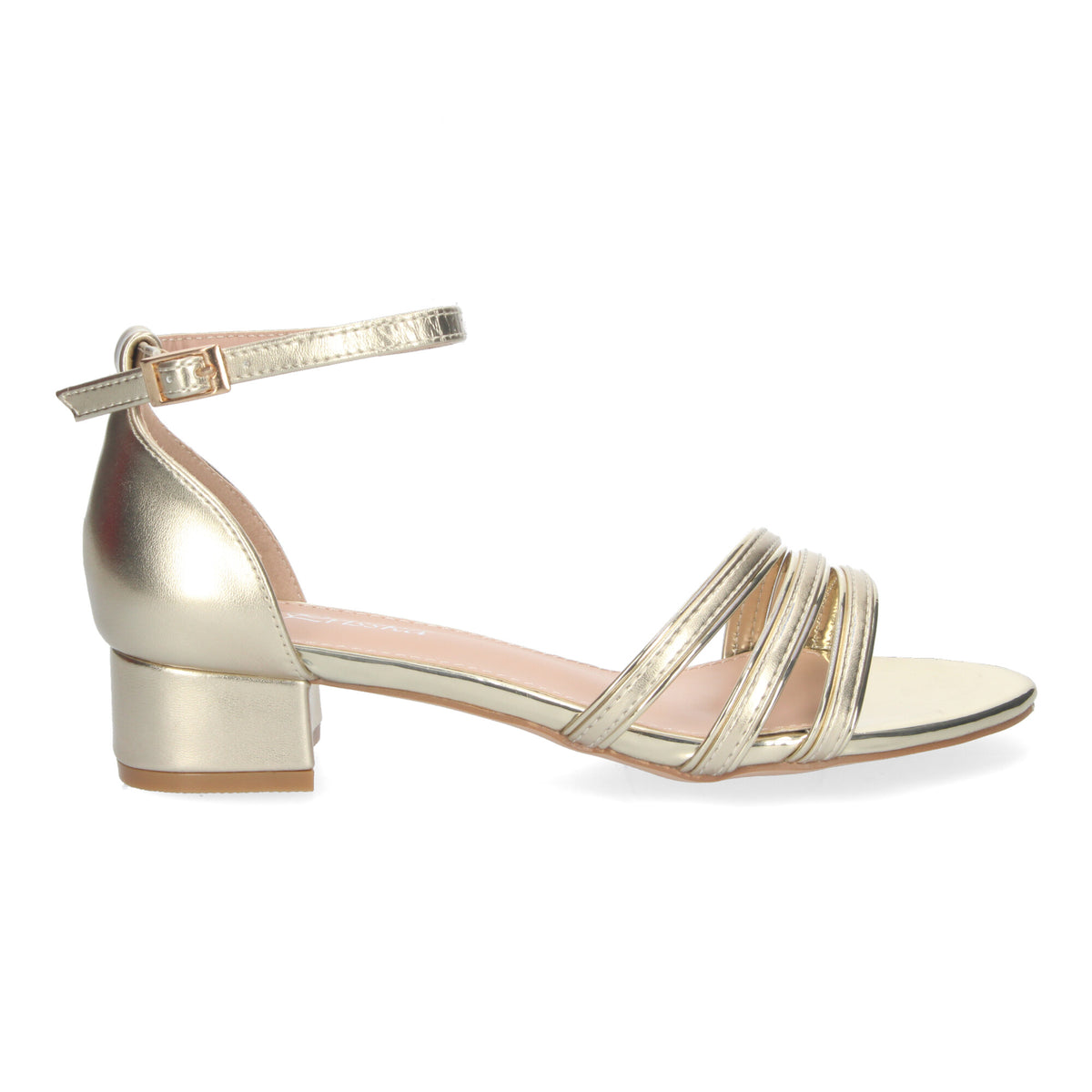 Sandalias Doradas Tacón Mujer Aletheia 003