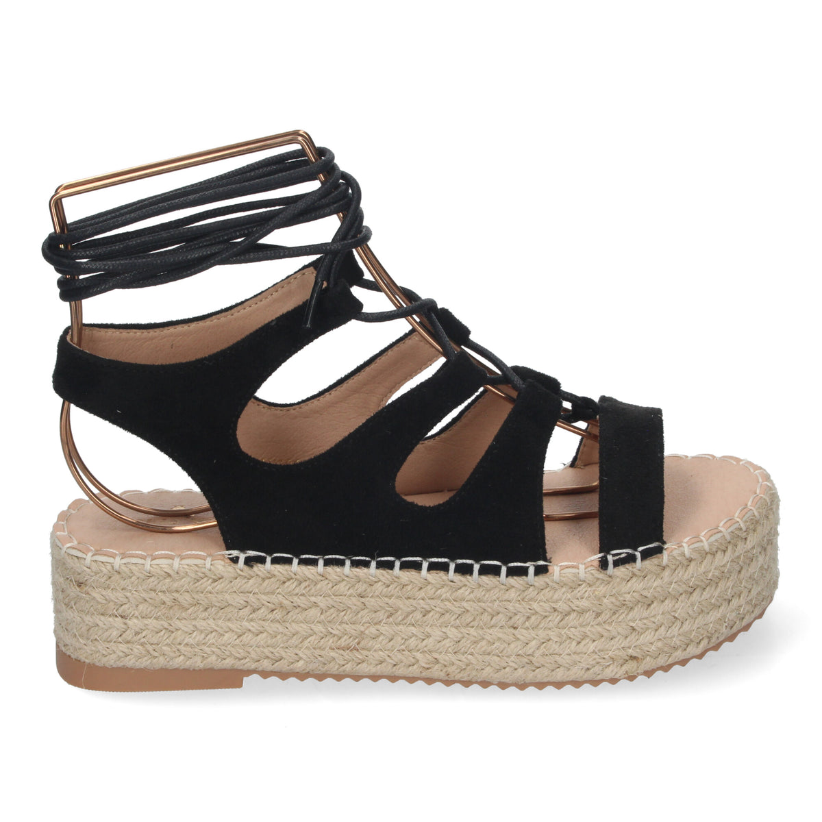 Sandalias Negras Plataforma Mujer Antheia 001