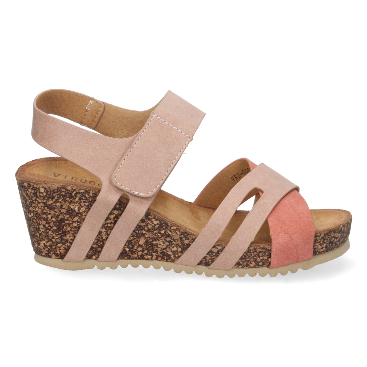 Sandalias Rosas Cuña Mujer Eudora 001