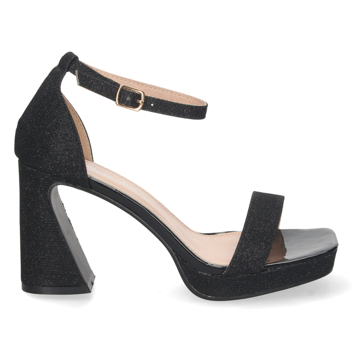 Sandalias Negras Tacón Mujer Servilia 002