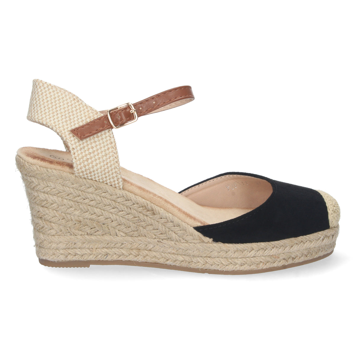 Sandalias Negras Cuña Mujer Drusila 002