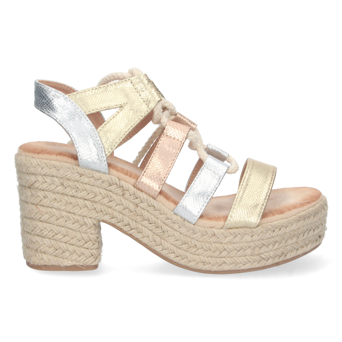 Sandalias Multicolor Tacón Mujer Electra 001