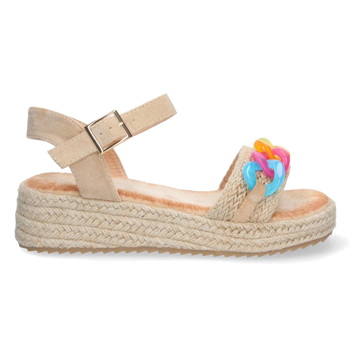 Sandalias Beige Plataforma Mujer Selene 002
