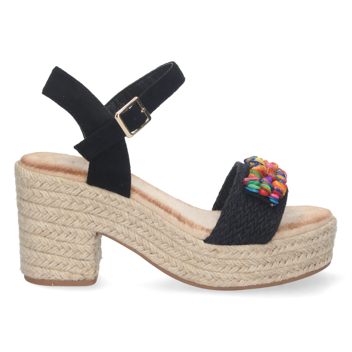 Sandalias Negras Tacón Mujer Artemisa 001