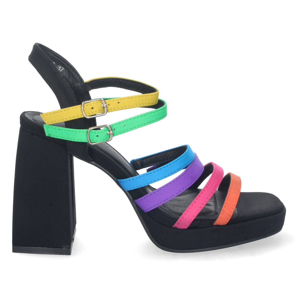 Sandalias Multicolor Tacón Mujer Casandra 001-1