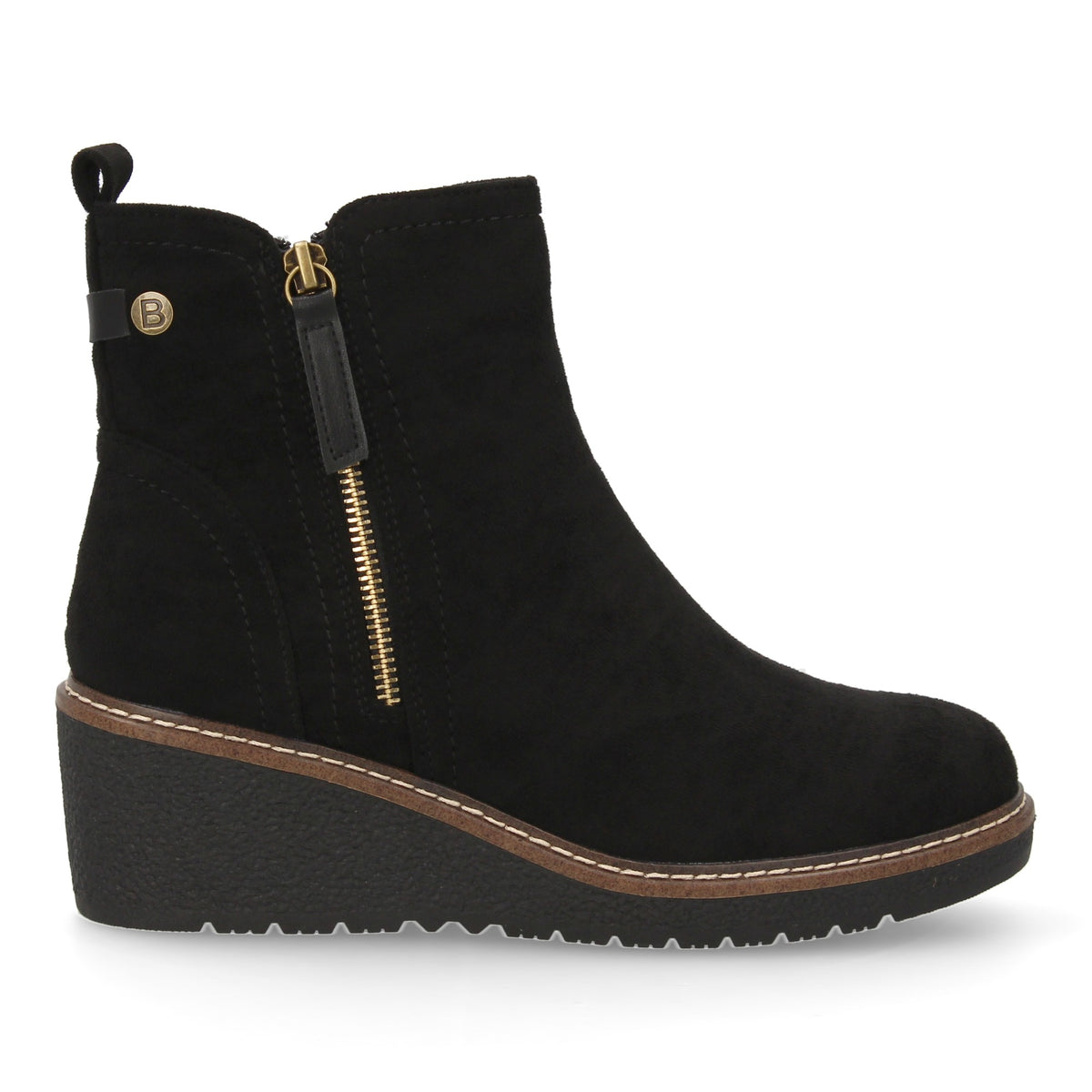 Botines Negros Cuña Mujer Niobe 007