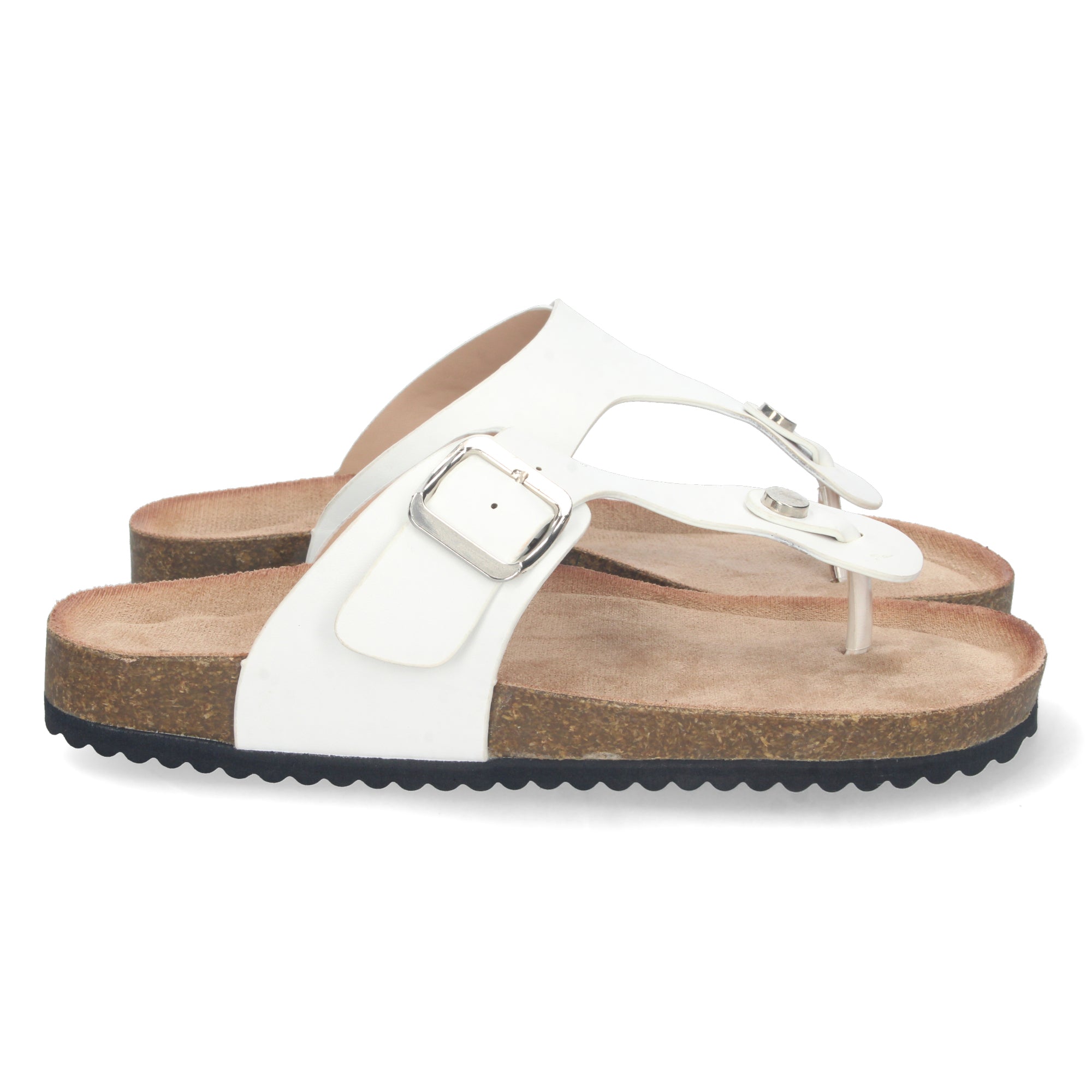 Sandalias Blancas Planas Mujer Tais 002 Calzados Gea