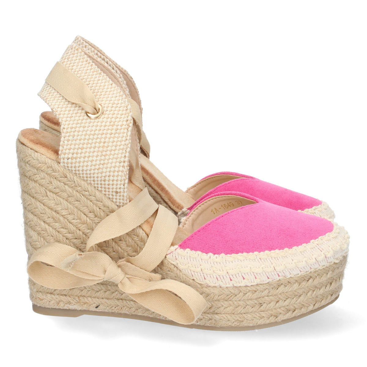 Sandalias Rosa Fucsia Cuña con Plataforma Mujer Cornelia 002