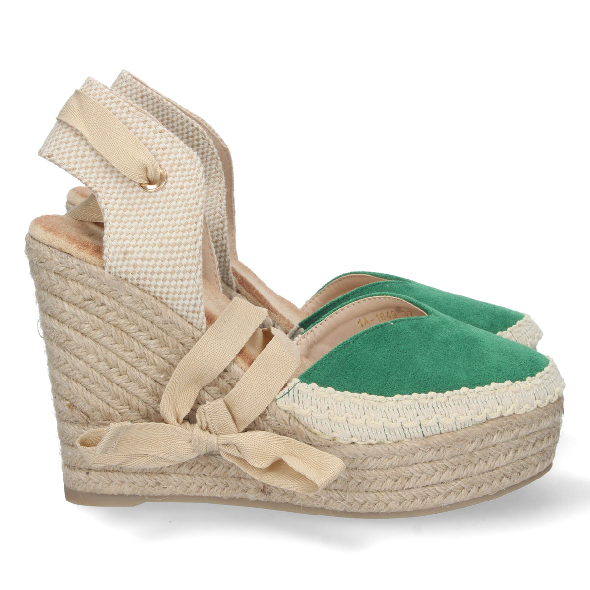 Sandalias Verdes Cuña con Plataforma Mujer Cornelia 002