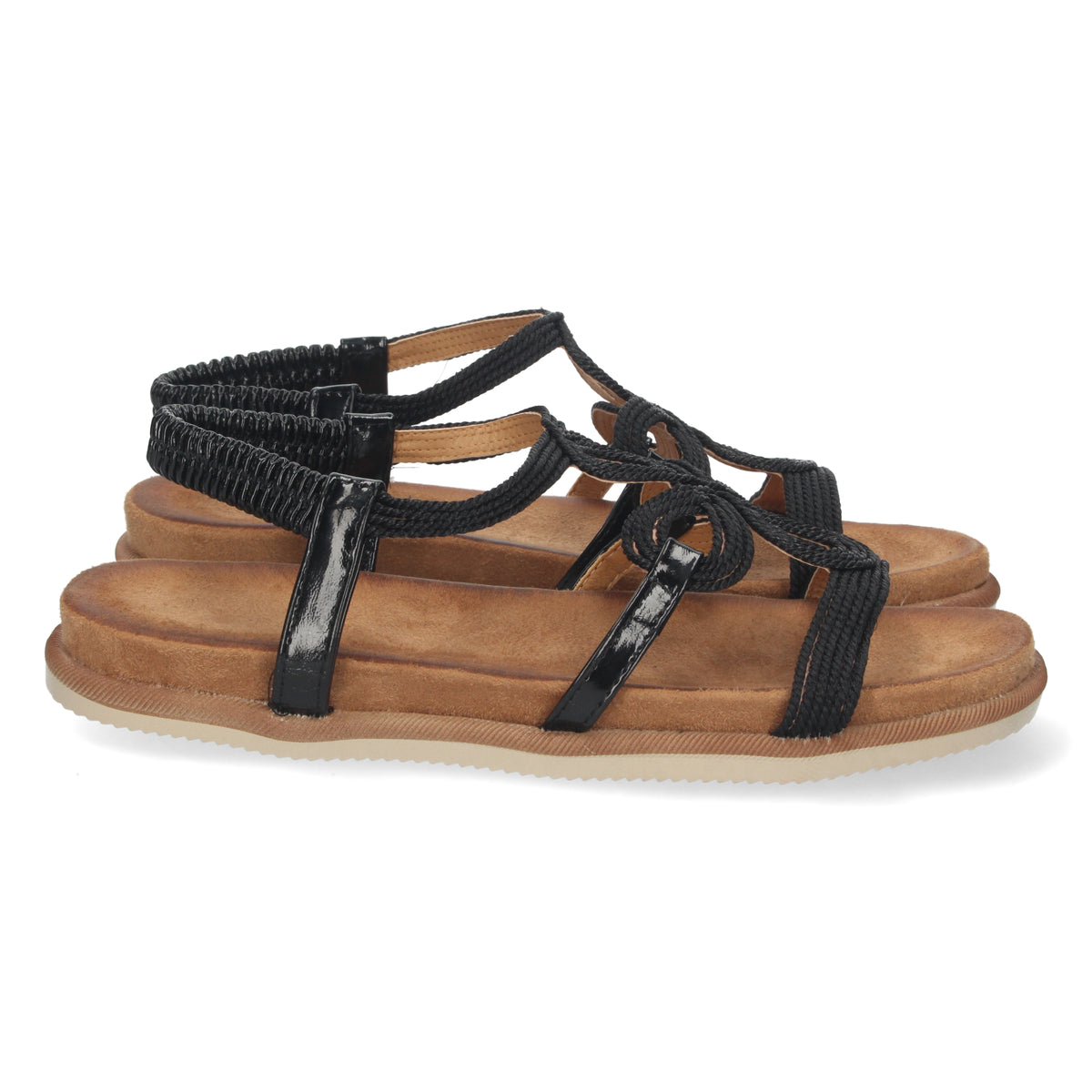 Sandalias Negras Planas Mujer Dido 002