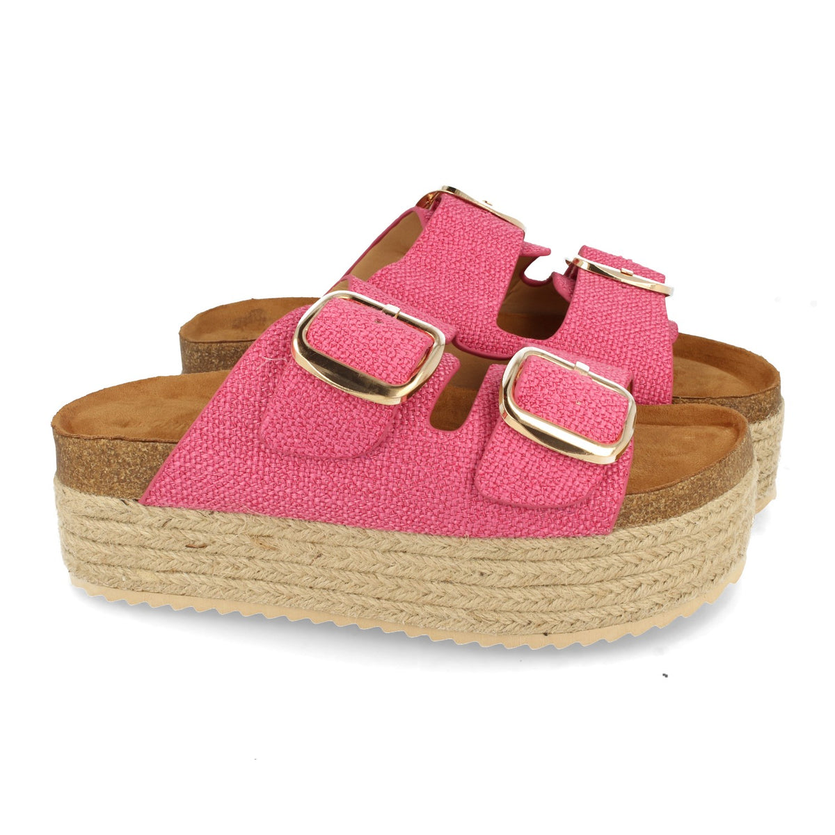 Sandalias Rosa Fucsia Plataforma Mujer Megara 002