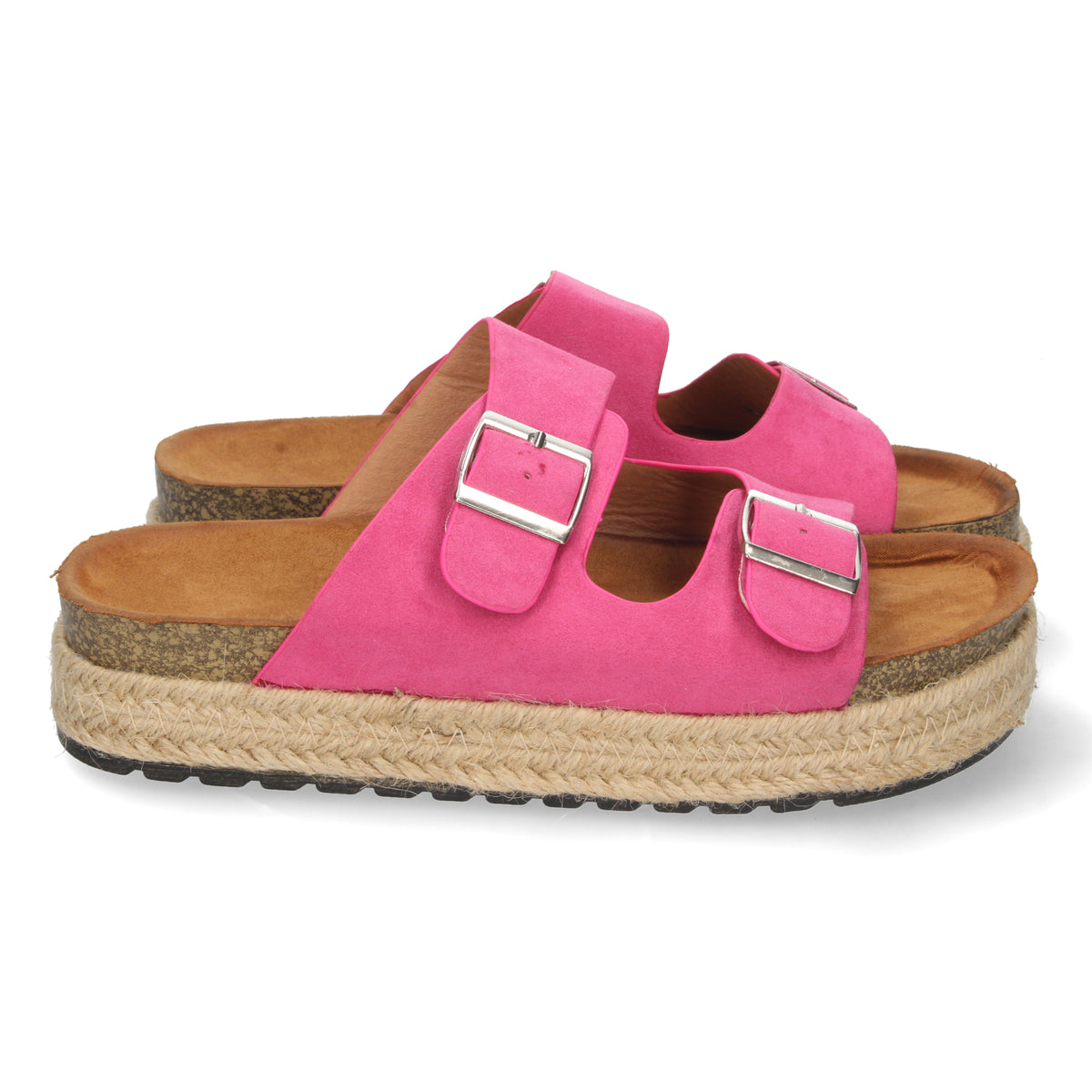 Sandalias Rosa Fucsia Plataforma Mujer Silvana 002