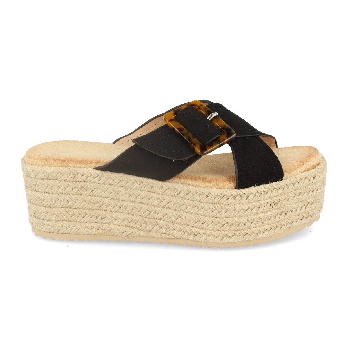 Sandalias Negras Plataforma Mujer Aurora 001