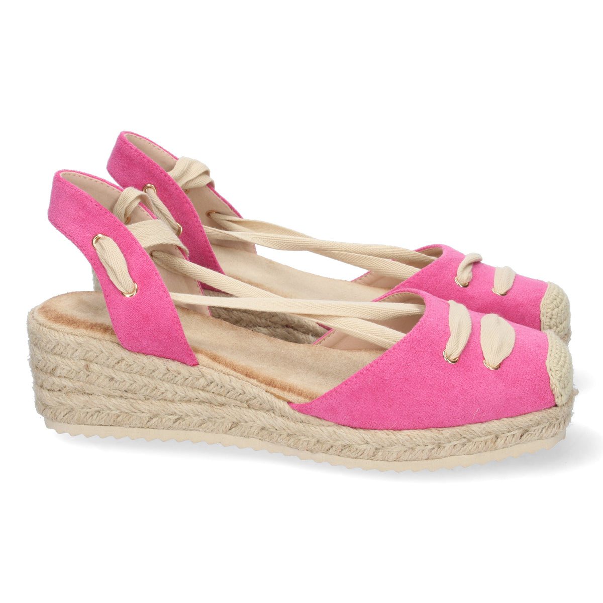 Sandalias Rosa Fucsia Cuña Mujer Clio 004