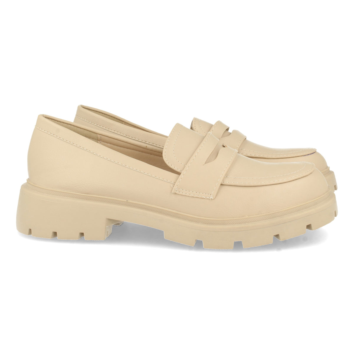 Mocasines Beige Planos Agripina 001