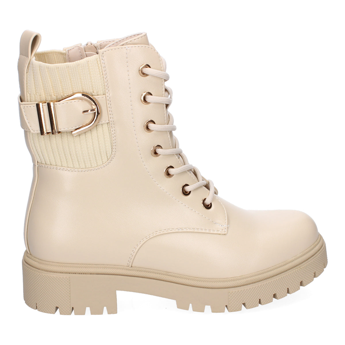 Botines Beige Tacón Mujer Helia 004