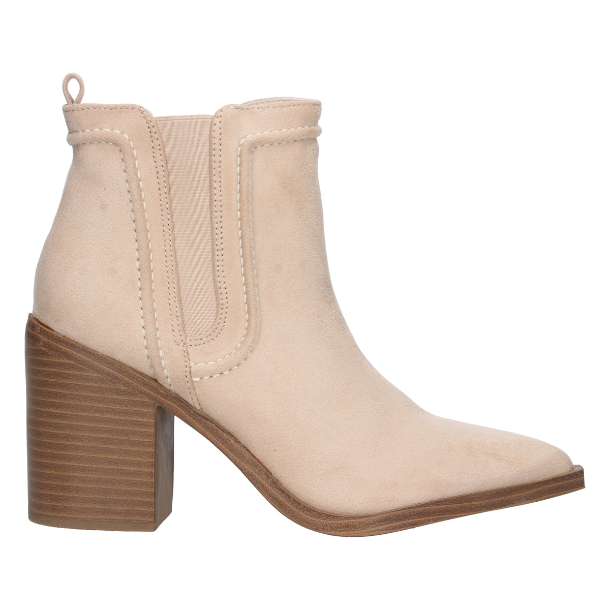 Botines Beige Tacón Mujer Hestia 001